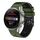 Per Huawei Watch 3 Pro Nuovo cinturino in silicone bicolore traforato da 22 mm (verde militare + nero) Per Huawei Watch 3 Pro Nuovo cinturino in silicone bicolore traforato da 22 mm (verde militare + nero)