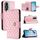 Per Honor 60 Pro Custodia per cellulare in pelle con texture rombica con cordino (rosa) Per Honor 60 Pro Custodia per cellulare in pelle con texture rombica con cordino (rosa)