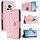 Per Honor Magic6 Pro Custodia per cellulare in pelle con texture rombica con cordino (rosa) Per Honor Magic6 Pro Custodia per cellulare in pelle con texture rombica con cordino (rosa)