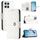 Per Honor X8 4G / X30i / Play6T Pro Custodia per telefono in pelle con texture rombica con cordino (Bianco) Per Honor X8 4G / X30i / Play6T Pro Custodia per telefono in pelle con texture rombica con cordino (Bianco)