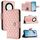 Custodia per cellulare in pelle con texture rombica per Honor X40 / X9a / Magic5 Lite con cordino (rosa corallo) Custodia per cellulare in pelle con texture rombica per Honor X40 / X9a / Magic5 Lite con cordino (rosa corallo)