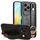 Custodia per telefono posteriore in pelle con cinturino globale per Honor 200 Lite (nera) Custodia per telefono posteriore in pelle con cinturino globale per Honor 200 Lite (nera)