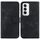 Per OPPO Reno12 5G Custodia per telefono in pelle goffrata globale a forma di 7 (nera) Per OPPO Reno12 5G Custodia per telefono in pelle goffrata globale a forma di 7 (nera)