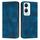 Custodia per telefono in pelle Dream Triangle per vivo Y03 / Y18 / Y18e con cordino (blu)