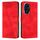 Custodia per telefono in pelle con triangolo per Honor 200 Dream con cordino (rosso) Custodia per telefono in pelle con triangolo per Honor 200 Dream con cordino (rosso)