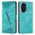 Custodia per telefono in pelle con triangolo per Honor 200 Dream con cordino (verde) Custodia per telefono in pelle con triangolo per Honor 200 Dream con cordino (verde)
