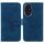 Custodia per telefono in pelle goffrata rosa farfalla per Honor 200 (blu)