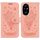 Custodia per telefono in pelle goffrata rosa farfalla per Honor 200 Pro (rosa) Custodia per telefono in pelle goffrata rosa farfalla per Honor 200 Pro (rosa)