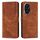 Custodia per telefono in pelle con motivo a strisce Skin Feel per Honor 200 con cordino (marrone) Custodia per telefono in pelle con motivo a strisce Skin Feel per Honor 200 con cordino (marrone)