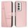Per OPPO Reno12 5G Custodia per telefono in pelle con fibbia con texture di vitello con cuciture globali (oro rosa) Per OPPO Reno12 5G Custodia per telefono in pelle con fibbia con texture di vitello con cuciture globali (oro rosa)