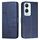 Custodia per cellulare in pelle con fibbia in vitello con cuciture per vivo Y03 / Y18 / Y18e (blu) Custodia per cellulare in pelle con fibbia in vitello con cuciture per vivo Y03 / Y18 / Y18e (blu)