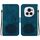 Custodia per telefono in pelle goffrata Honor Magic6 Pro Lotus (blu scuro) Custodia per telefono in pelle goffrata Honor Magic6 Pro Lotus (blu scuro)