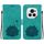 Custodia per telefono in pelle goffrata Honor Magic6 Pro Lotus (verde)