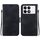 Custodia per telefono in pelle goffrata Redmi K70 / K70 Pro Lotus (nera)