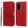 Custodia per telefono in pelle con stampa a sette petali di fiori per Honor 200 Pro (rossa) Custodia per telefono in pelle con stampa a sette petali di fiori per Honor 200 Pro (rossa)