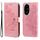 Per Honor 200 Pro Custodia per cellulare in pelle con fiori a 7 petali (oro rosa) Per Honor 200 Pro Custodia per cellulare in pelle con fiori a 7 petali (oro rosa)