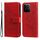 Custodia in pelle con stampa a fiori a sette petali per Honor Play 60 Plus (rosso) Custodia in pelle con stampa a fiori a sette petali per Honor Play 60 Plus (rosso)