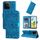 Custodia per telefono in pelle con motivo girasole in rilievo per Honor Play 60 Plus (blu) Custodia per telefono in pelle con motivo girasole in rilievo per Honor Play 60 Plus (blu)