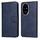 Custodia per telefono in pelle flip con texture classica in vitello per Honor 200 Pro (blu) Custodia per telefono in pelle flip con texture classica in vitello per Honor 200 Pro (blu)