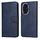 Custodia per telefono in pelle flip con texture classica per Honor 200 (blu) Custodia per telefono in pelle flip con texture classica per Honor 200 (blu)