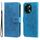 Per vivo Y28 4G Global Custodia per cellulare in pelle con fiori a 7 petali (blu) Per vivo Y28 4G Global Custodia per cellulare in pelle con fiori a 7 petali (blu)
