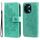 Per vivo Y28 4G Global Custodia per cellulare in pelle con fiori a 7 petali (verde) Per vivo Y28 4G Global Custodia per cellulare in pelle con fiori a 7 petali (verde)