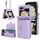 Custodia per telefono in PU con trama rombica per Samsung Galaxy Z Flip6 con cordino lungo (viola) Custodia per telefono in PU con trama rombica per Samsung Galaxy Z Flip6 con cordino lungo (viola)