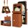 Custodia per telefono in PU con trama rombica per Samsung Galaxy Z Flip6 con cordino lungo (marrone) Custodia per telefono in PU con trama rombica per Samsung Galaxy Z Flip6 con cordino lungo (marrone)