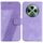 Per OPPO Reno12 F 5G Custodia per telefono in pelle goffrata a sette forme (viola) Per OPPO Reno12 F 5G Custodia per telefono in pelle goffrata a sette forme (viola)