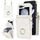 Per Samsung Galaxy Z Flip6 Custodia per telefono con slot per schede RFID a forma di V con supporto ad anello (bianco) Per Samsung Galaxy Z Flip6 Custodia per telefono con slot per schede RFID a forma di V con supporto ad anello (bianco)