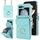 Per Samsung Galaxy Z Flip6 Custodia per telefono con slot per schede RFID a reticolo diamantato con supporto ad anello (verde) Per Samsung Galaxy Z Flip6 Custodia per telefono con slot per schede RFID a reticolo diamantato con supporto ad anello (verde)
