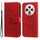 Per OPPO Reno12 F 5G Global Custodia in pelle con stampa a fiori a sette petali (rosso) Per OPPO Reno12 F 5G Global Custodia in pelle con stampa a fiori a sette petali (rosso)