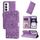 Per OPPO Reno12 5G Custodia per cellulare in pelle di girasole goffrata globale (viola) Per OPPO Reno12 5G Custodia per cellulare in pelle di girasole goffrata globale (viola)
