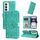 Per OPPO Reno12 5G Custodia per cellulare in pelle girasole goffrata globale (verde) Per OPPO Reno12 5G Custodia per cellulare in pelle girasole goffrata globale (verde)