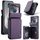 Per Samsung Galaxy Z Flip6 5G CaseMe C22 PC+TPU Custodia antifurto in pelle stile business RFID (viola) Per Samsung Galaxy Z Flip6 5G CaseMe C22 PC+TPU Custodia antifurto in pelle stile business RFID (viola)