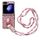 Per Samsung Galaxy Z Flip6 Custodia protettiva con motivo Camelia Impression con anello di diamanti e cordino lungo (rosa) Per Samsung Galaxy Z Flip6 Custodia protettiva con motivo Camelia Impression con anello di diamanti e cordino lungo (rosa)