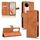 Custodia per telefono in pelle con vibrazione magnetica Skin Feel per vivo S19 (marrone) Custodia per telefono in pelle con vibrazione magnetica Skin Feel per vivo S19 (marrone)