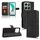 Custodia per telefono in pelle magnetica con chiusura magnetica per Honor X6b (nera) Custodia per telefono in pelle magnetica con chiusura magnetica per Honor X6b (nera)