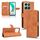 Custodia per telefono in pelle con vibrazione magnetica Skin Feel per Honor X6b (marrone) Custodia per telefono in pelle con vibrazione magnetica Skin Feel per Honor X6b (marrone)