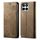 Custodia per telefono in pelle flip con texture denim globale per Honor X6b 4G (cachi) Custodia per telefono in pelle flip con texture denim globale per Honor X6b 4G (cachi)