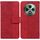 Per OPPO Reno12 F 5G Custodia per telefono in pelle con motivo geometrico in rilievo (rosso) Per OPPO Reno12 F 5G Custodia per telefono in pelle con motivo geometrico in rilievo (rosso)