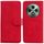 Per OPPO Reno12 F 5G Custodia in pelle Flip Skin Feel Pure Color (rosso)