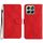 Custodia per telefono in pelle goffrata con cuciture per Honor X6b (rosso) Custodia per telefono in pelle goffrata con cuciture per Honor X6b (rosso)
