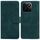 Custodia in pelle flip color puro per Honor Play 60 Plus (verde)