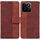 Custodia per telefono in pelle goffrata geometrica per Honor Play 60 Plus (marrone) Custodia per telefono in pelle goffrata geometrica per Honor Play 60 Plus (marrone)