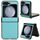 Per Samsung Galaxy Z Flip6 Custodia per telefono con texture Sandskin (blu) Per Samsung Galaxy Z Flip6 Custodia per telefono con texture Sandskin (blu)