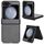 Per Samsung Galaxy Z Flip6 Custodia per telefono con texture Sandskin (argento) Per Samsung Galaxy Z Flip6 Custodia per telefono con texture Sandskin (argento)