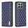 Custodia a conchiglia magnetica in pelle con motivo a reticolo diamantato per Honor X6b (blu) Custodia a conchiglia magnetica in pelle con motivo a reticolo diamantato per Honor X6b (blu)