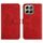Custodia per telefono in pelle flip con motivo a farfalla in rilievo per Honor X6b HT03 (rosso) Custodia per telefono in pelle flip con motivo a farfalla in rilievo per Honor X6b HT03 (rosso)