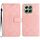 Custodia per telefono in pelle con trama a griglia rombica per Honor X6b (rosa) Custodia per telefono in pelle con trama a griglia rombica per Honor X6b (rosa)